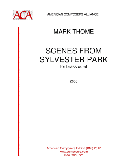 Free Sheet Music Thome Scenes From Sylvester Park