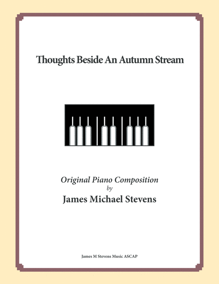 Thoughts Beside An Autumn Stream Reflective Piano Sheet Music