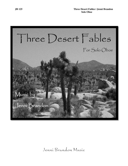 Three Desert Fables For Solo Oboe Sheet Music