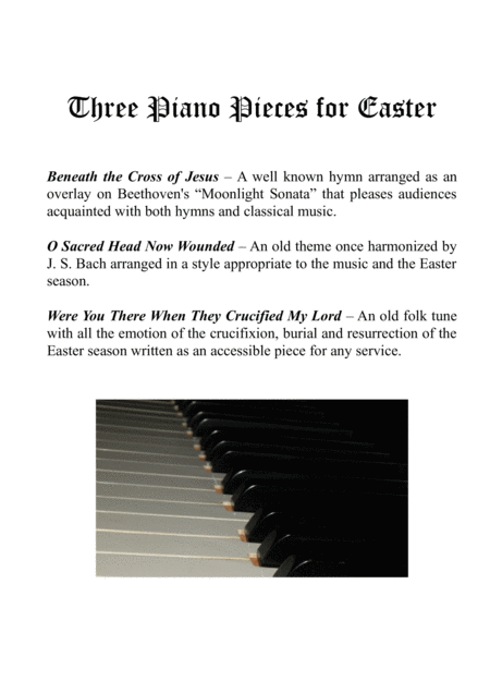 Three Easter Pieces For Piano Sheet Music