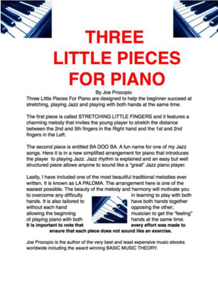 Three Little Pieces For Piano Sheet Music