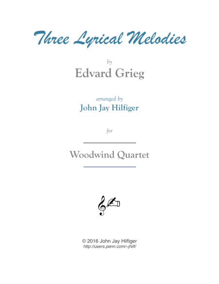 Three Lyrical Melodies Sheet Music