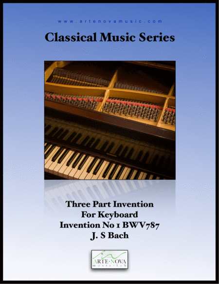 Free Sheet Music Three Part Invention For Keyboard No 1 Bwv 787