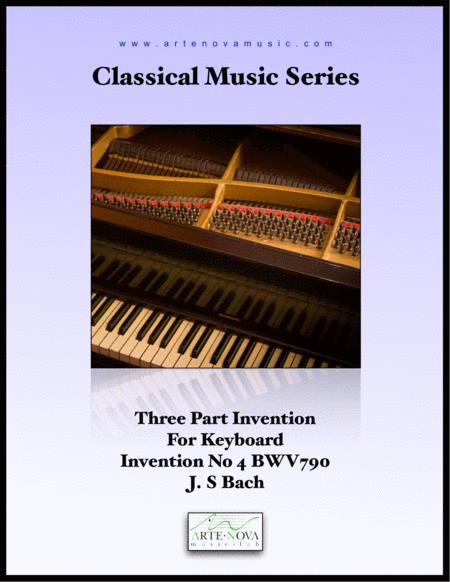 Three Part Invention For Keyboard No 4 Bwv 790 Sheet Music