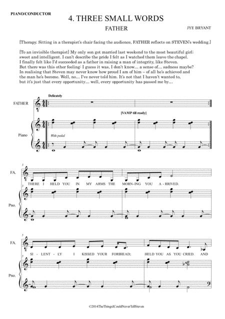 Three Small Words Sheet Music