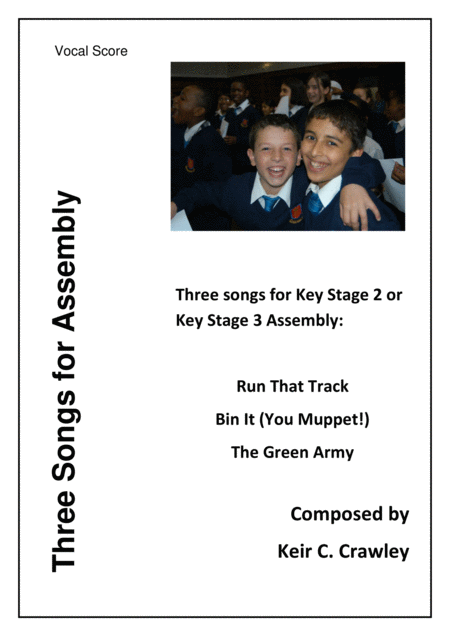 Three Songs For Assembly Vocal Score Sheet Music