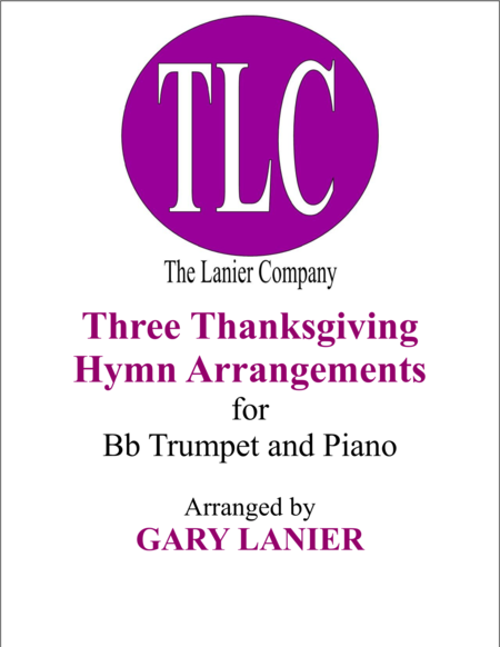 Three Thanksgiving Arrangements Duets For Bb Trumpet Piano Sheet Music