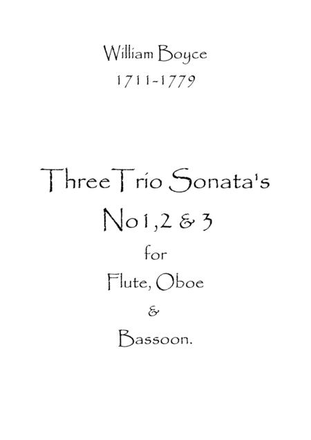 Free Sheet Music Three Trio Sonatas No 1 2 3