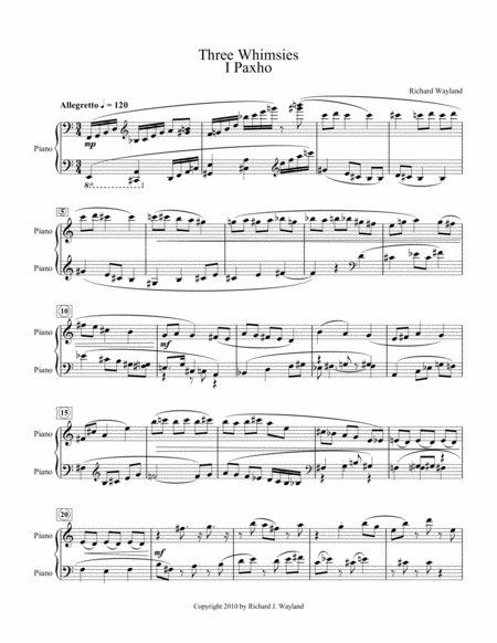 Three Whimsies Sheet Music