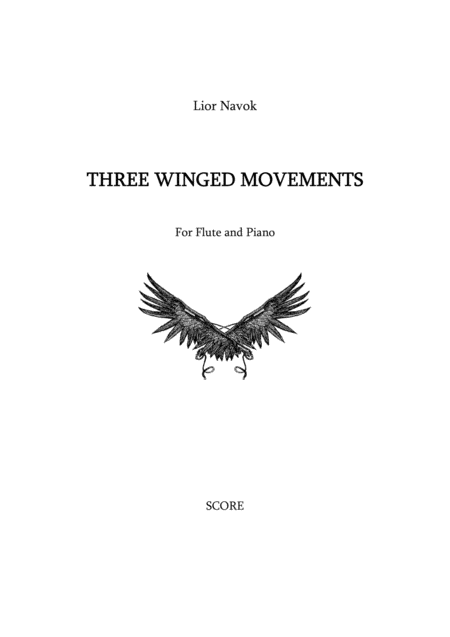 Three Winged Movements For Flute And Piano Score Part Sheet Music