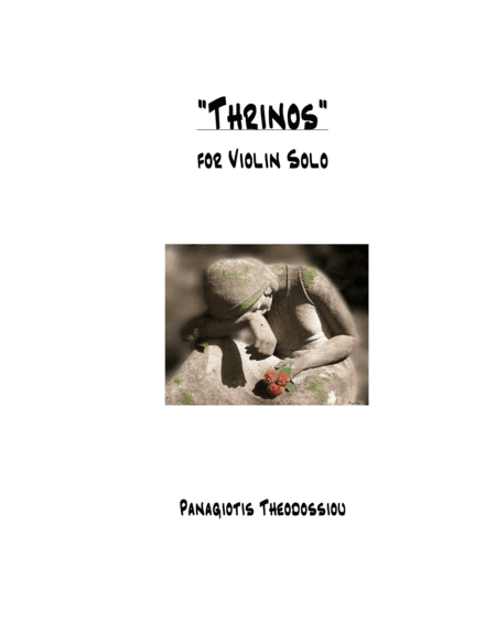 Thrinos For Violin Solo Sheet Music