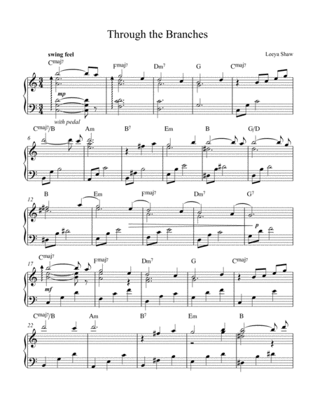 Through The Branches Sheet Music