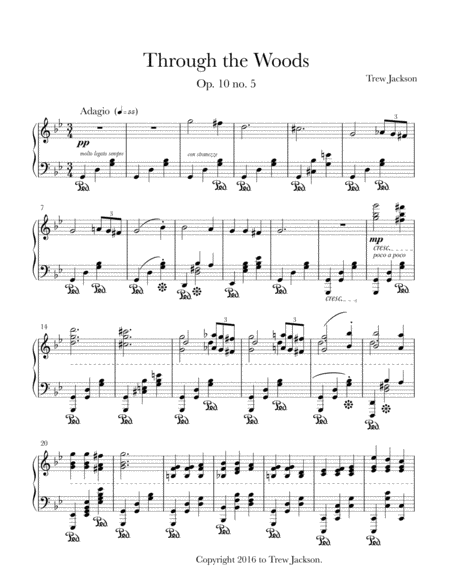 Through The Woods Sheet Music