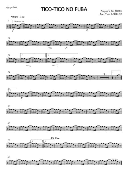 Free Sheet Music Tico Tico Non Fuba