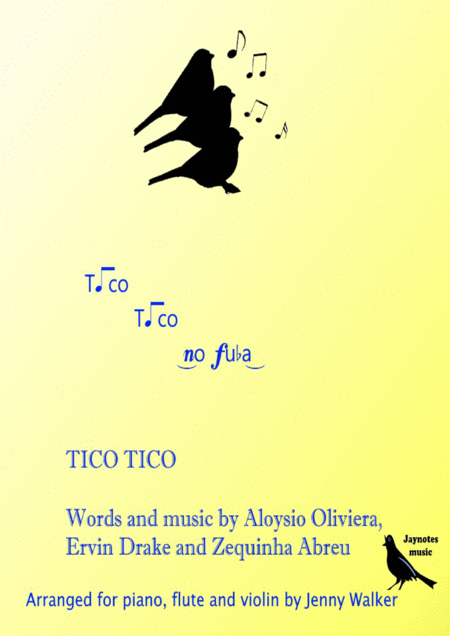 Free Sheet Music Tico Tico Piano Flute And Violin