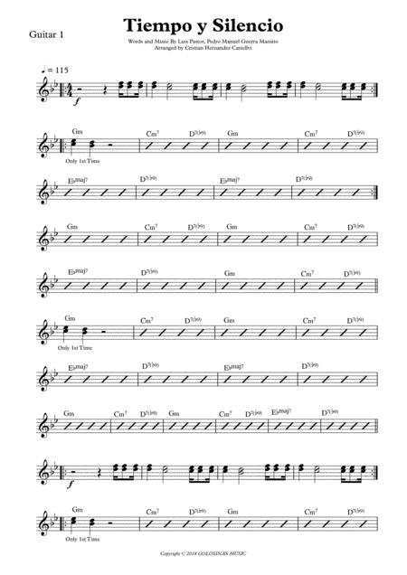 Free Sheet Music Tiempo Y Silencio Guitar