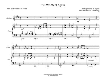 Till We Meet Again Alto Sax And Piano Sheet Music