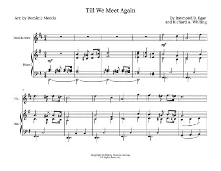 Till We Meet Again French Horn And Piano Sheet Music