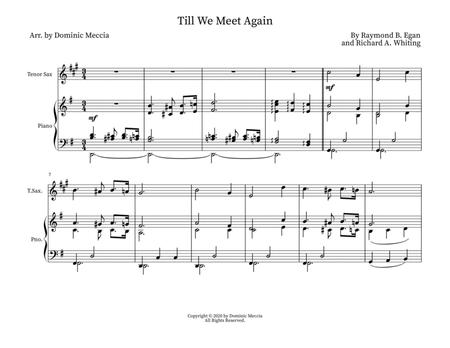 Free Sheet Music Till We Meet Again Tenor Sax And Piano