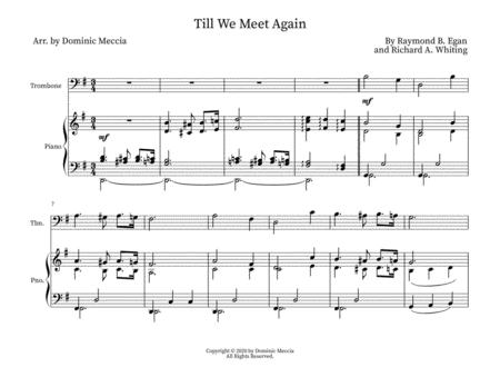 Free Sheet Music Till We Meet Again Trombone And Piano