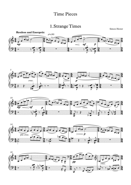 Time Pieces For Piano Sheet Music