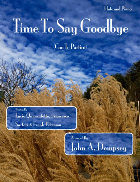 Time To Say Goodbye Flute And Piano Duet Sheet Music