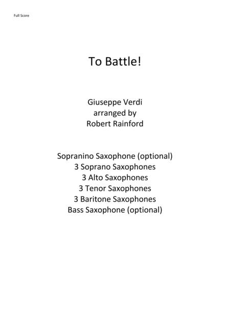 To Battle Sheet Music