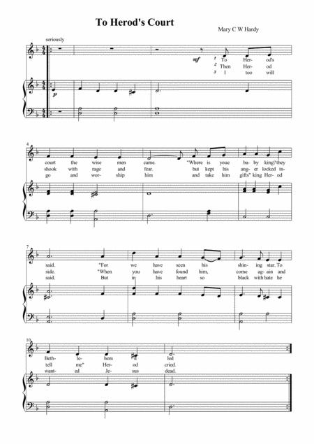 Free Sheet Music To Herods Court