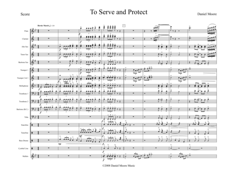 To Serve And Protect Sheet Music