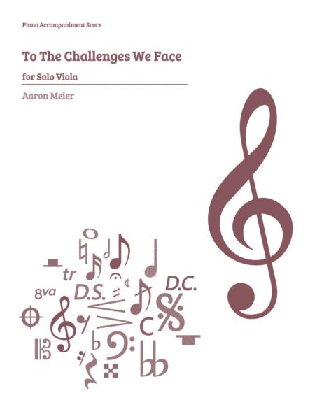 To The Challenges We Face For Solo Viola Piano Accompaniment Sheet Music