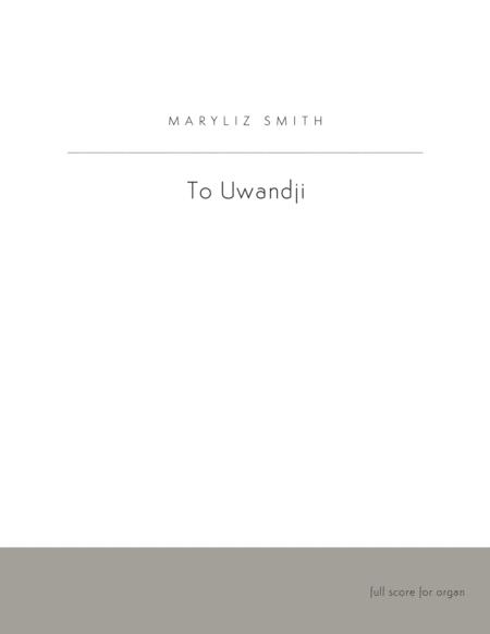 Free Sheet Music To Uwandji