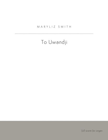 To Uwandji Sheet Music