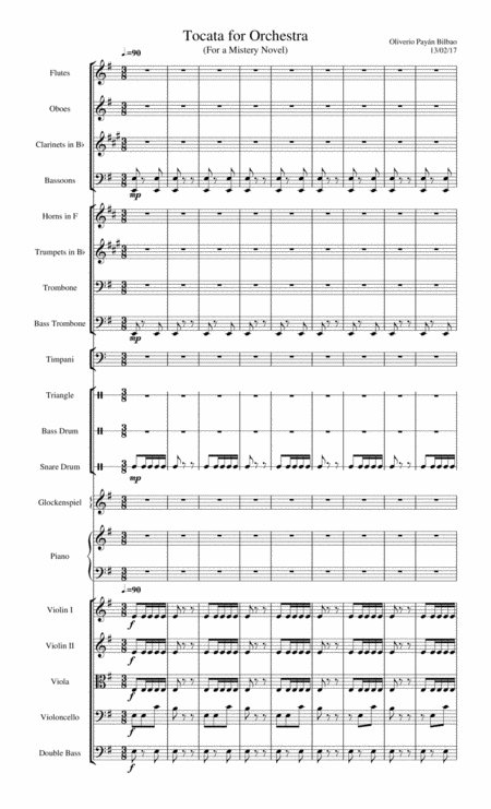 Free Sheet Music Tocatta For A Mistery Novel