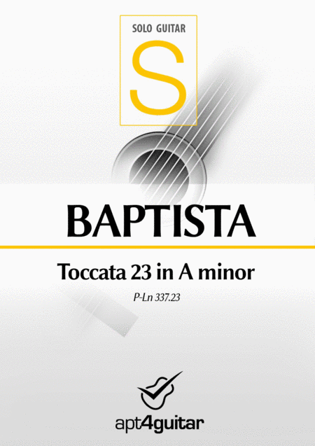 Toccata 23 In A Minor Sheet Music