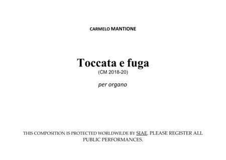 Toccata E Fuga Per Organo Cm 2018 20 Sheet Music
