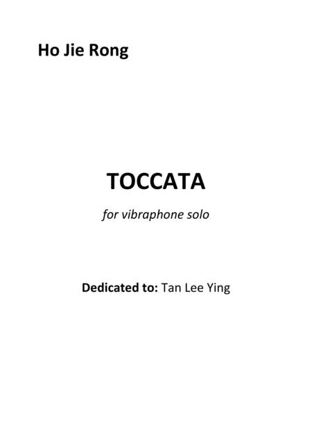Toccata For Vibraphone Solo Sheet Music