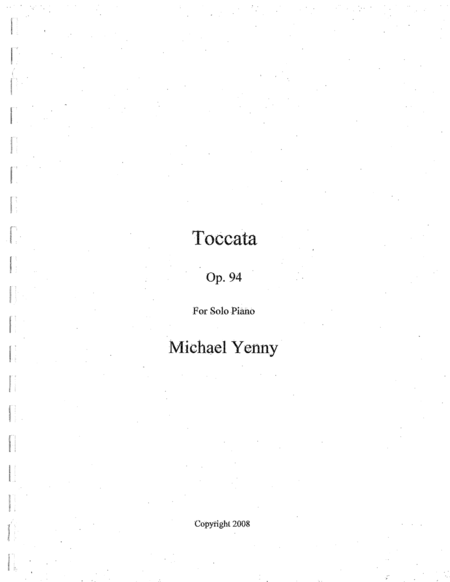 Toccata Op 94 Sheet Music