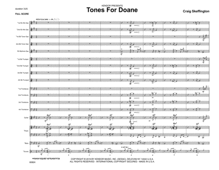 Free Sheet Music Tones For Doane Full Score