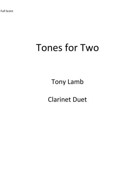 Tones For Two Sheet Music