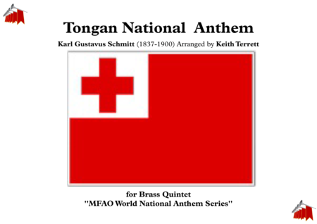 Tongan National Anthem For Brass Quintet Sheet Music