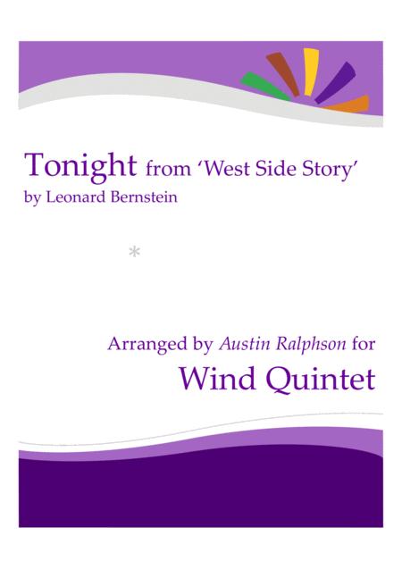 Tonight From West Side Story Wind Quintet Sheet Music