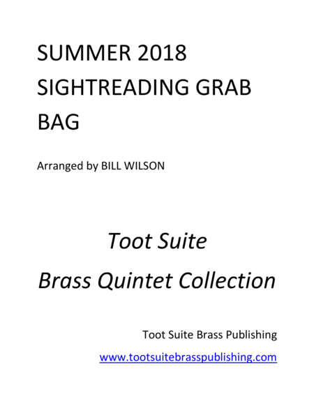 Free Sheet Music Toot Suite Brass Summer 2018 Grab Bag