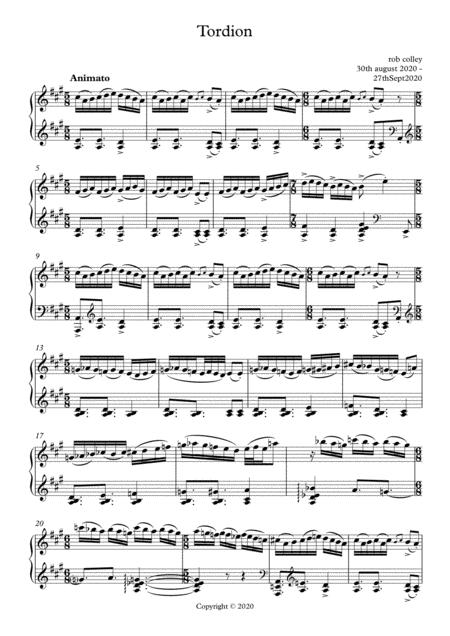 Free Sheet Music Tordion