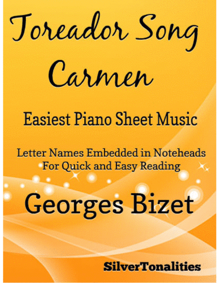 Toreador Song Easiest Piano Sheet Music Sheet Music