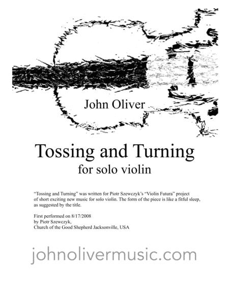 Tossing And Turning For Solo Violin Sheet Music