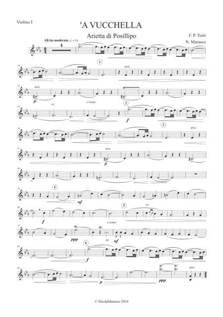 Tosti A Vucchella Parts Set Sheet Music