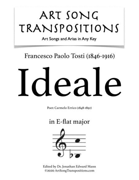 Tosti Ideale Transposed To E Flat Major Sheet Music