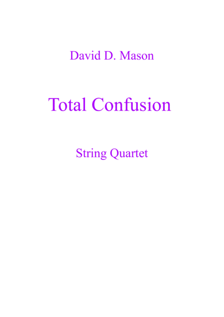 Total Confusion Sheet Music