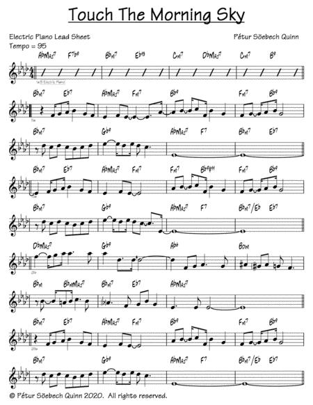 Free Sheet Music Touch The Morning Sky