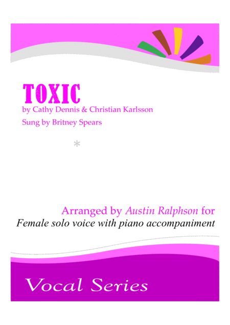 Toxic Female Solo Voice And Piano Sheet Music